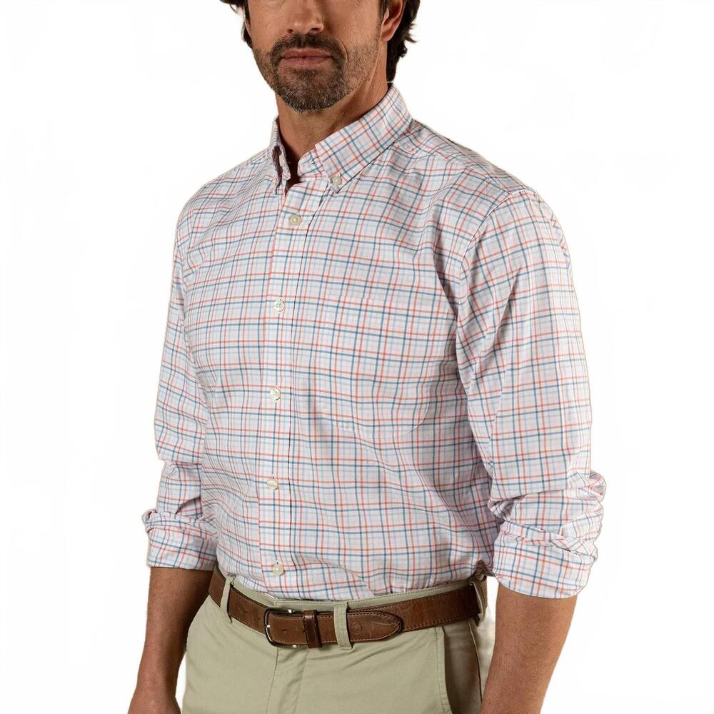 NEW DUCK HEAD cotton oxford sport shirt in coral